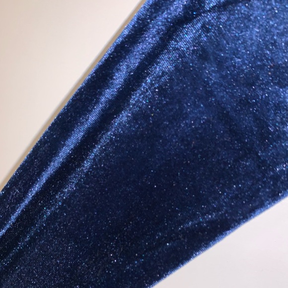 Ambiance Blue Velvet Dress - Picture 4 of 5